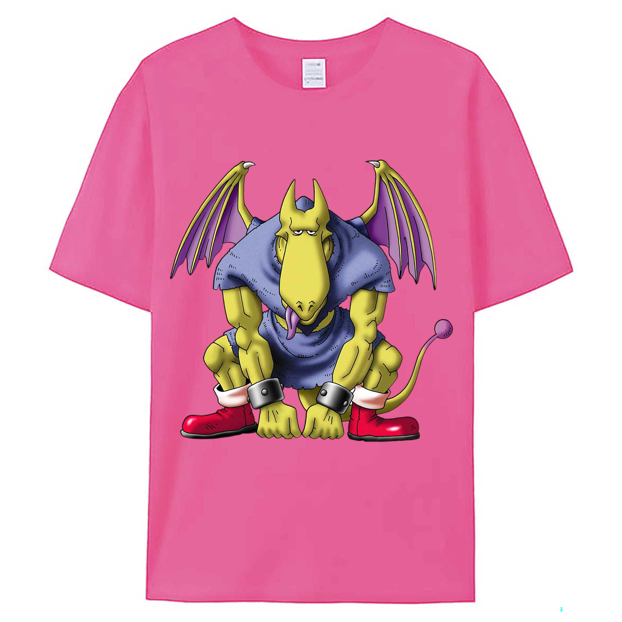 （画像用） ドラゴンクエスト Doragon Kuesuto Dragon Quest レディースカジュアルプリントTシャツ（綿100％）